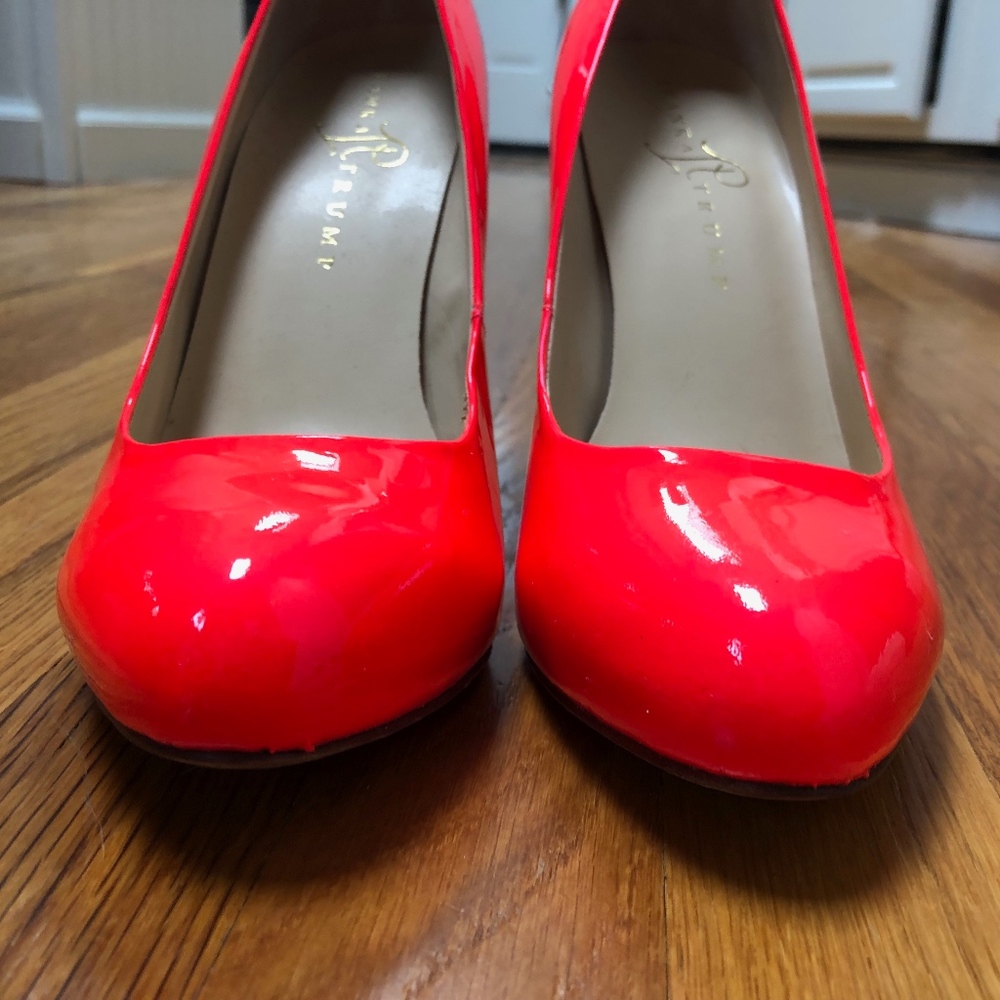 Ivanka Trump Neon Coral Heels